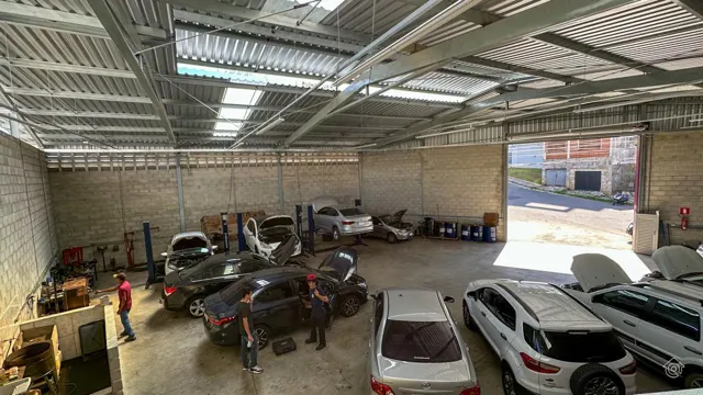 A oficina vista de cima